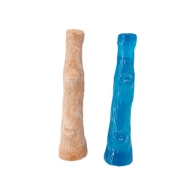 Multi-Shade Small Dogwood Wooden Different Chew Toy for Puppies – 2-Pack