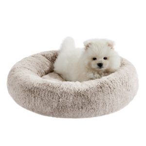 SnuggleSoft Brown Fake Fur Small Pet Mattress, 18×18 Inches