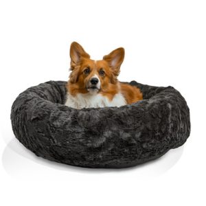 The Genuine Calming Lux Donut Canine Mattress in Mink, 30×30 Inches